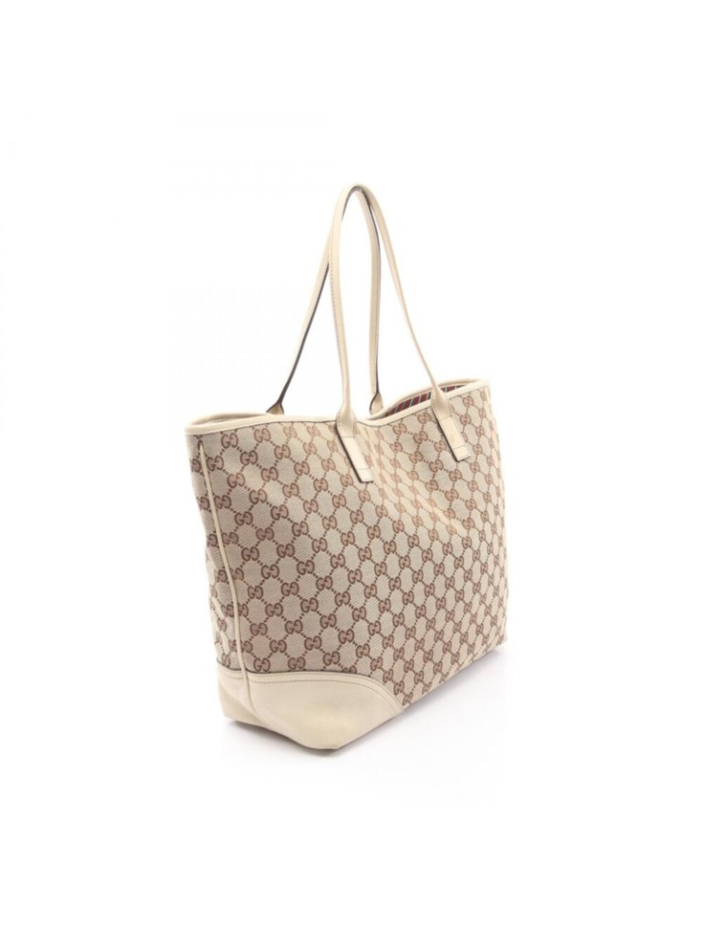 Gucci Tote New Brit GG Canvas Beige - Picture 2 of 12